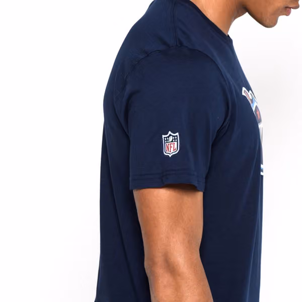 Tennessee Titans Team Logo Football NFL T-Shirt Navy view 3