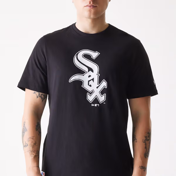 Chicago White Sox Team Logo New Era MLB T-Shirt Black view 5