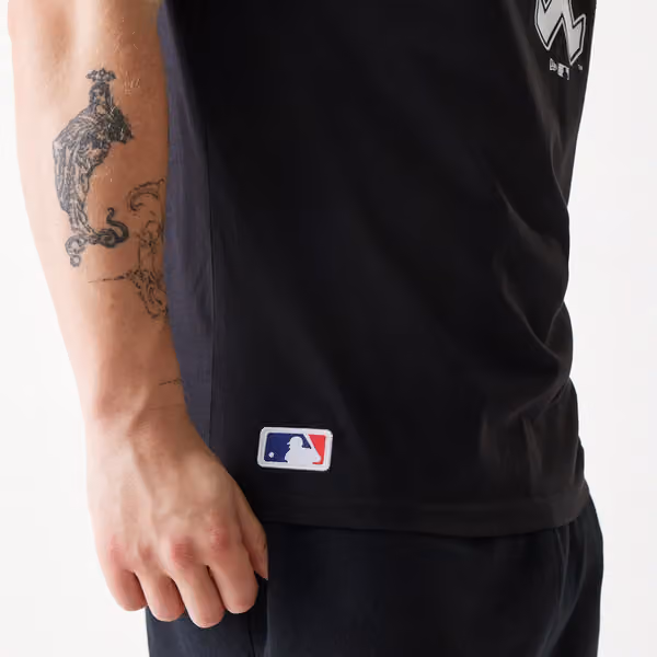 Chicago White Sox Team Logo New Era MLB T-Shirt Black view 3