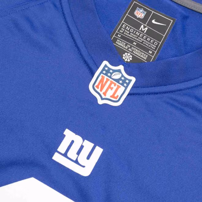 Malik Nabers #1 New York Giants Nike Game NFL Jersey Blue view 5