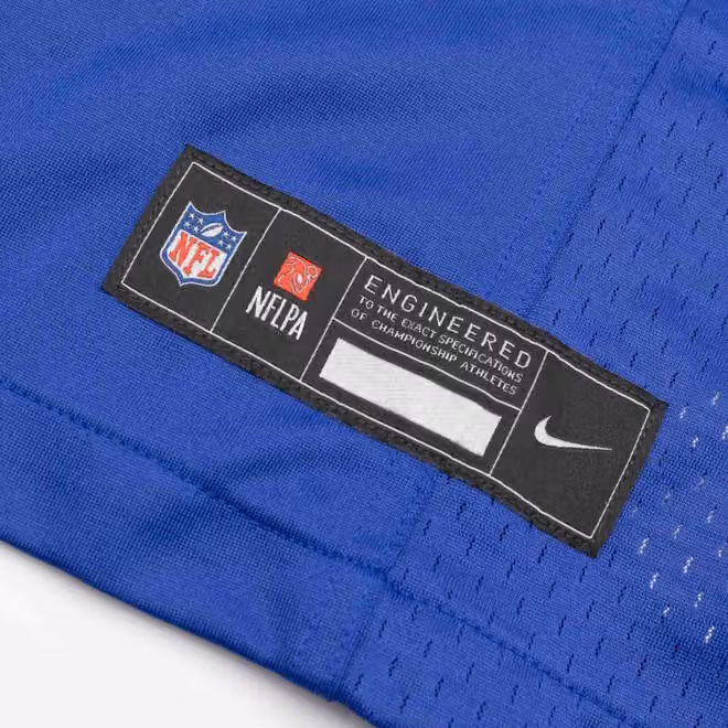 Malik Nabers #1 New York Giants Nike Game NFL Jersey Blue view 6