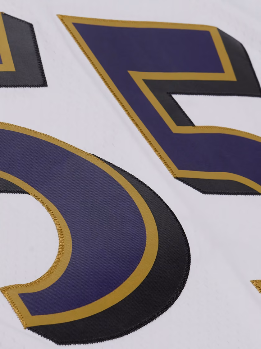 Terrell Suggs #55 Baltimore Ravens 2003 Legacy Throwback NFL Jersey White view 4