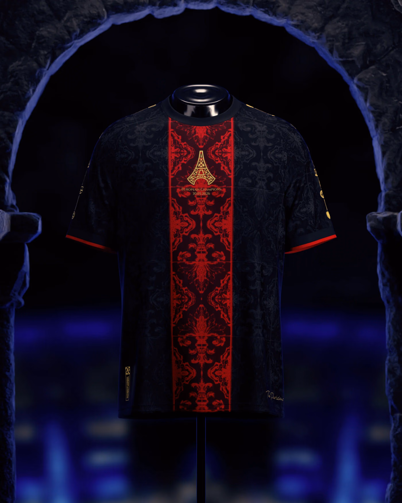 Jersevo Custom Personalized The Parisians (2026 European Champions) Away Jersey front view