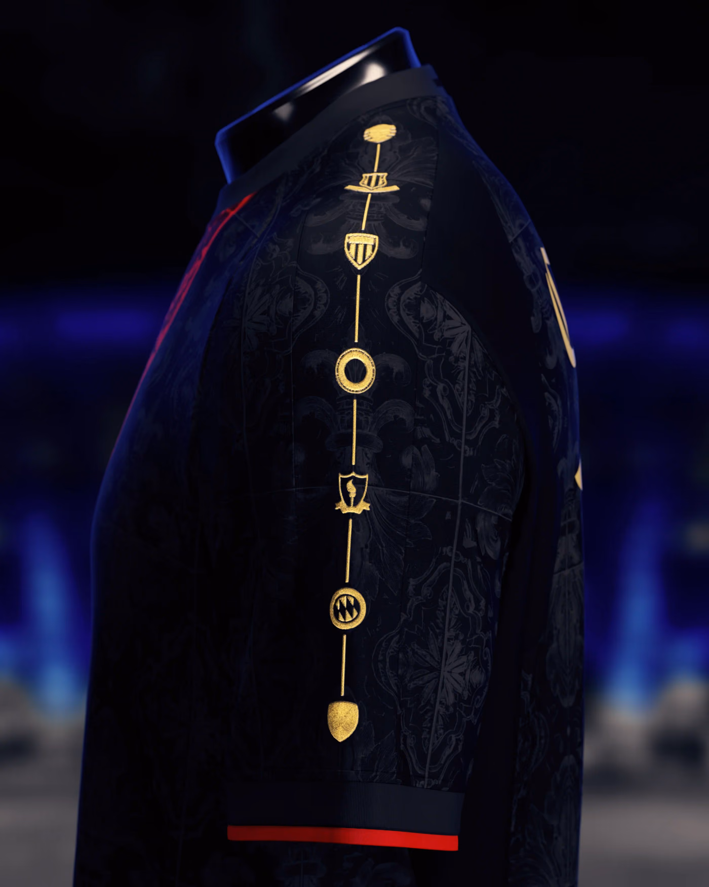 Jersevo Custom Personalized The Parisians (2026 European Champions) Away Jersey left sleeve detail