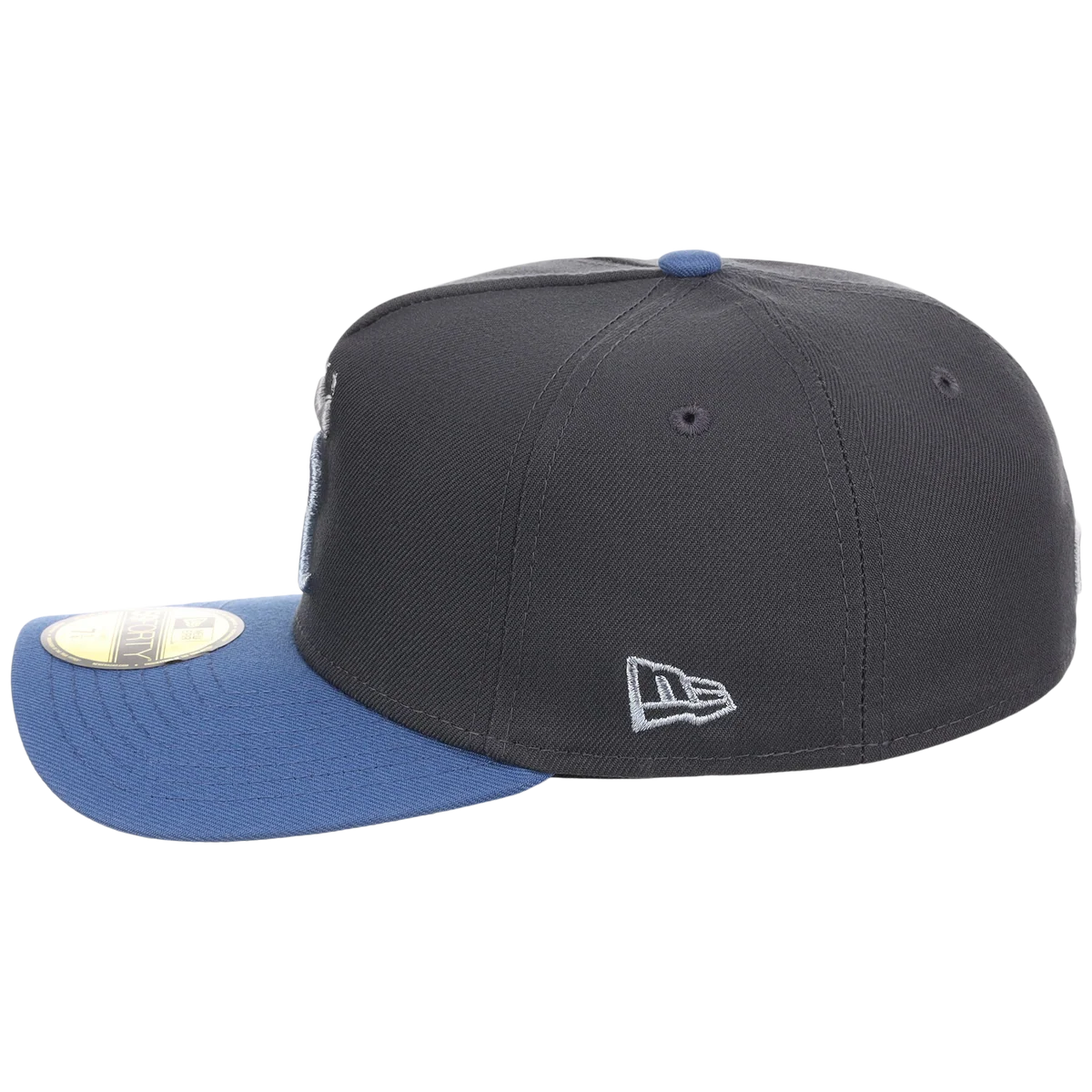 Kansas City Royals MLB Indigo Steel New Era 59FORTY detail view