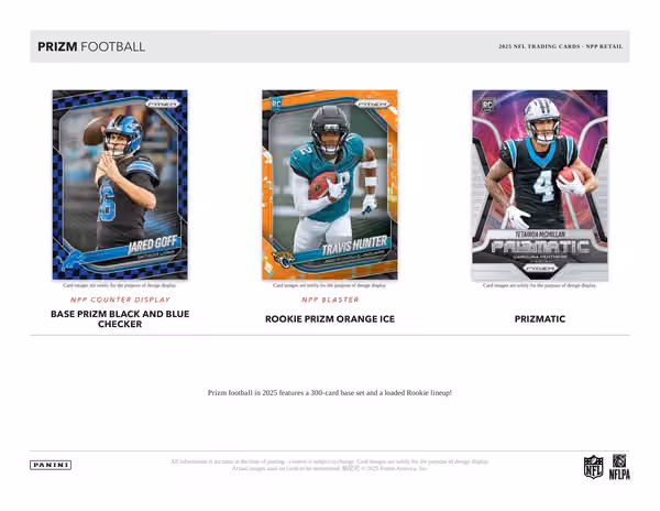 2025 Panini Prizm Football NFL Blaster Box view 2