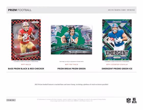 2025 Panini Prizm Football NFL Blaster Box view 3