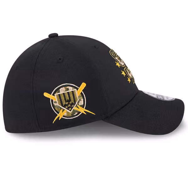 San Diego Padres 2024 MLB Armed Forces New Era 39THIRTY Flex Cap Black view 5