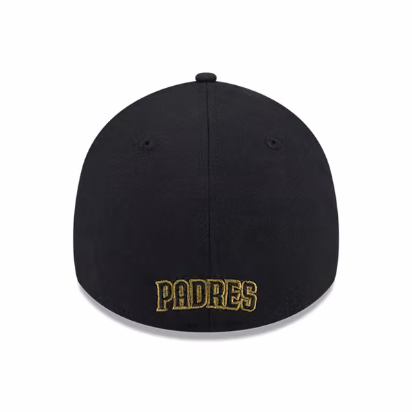 San Diego Padres 2024 MLB Armed Forces New Era 39THIRTY Flex Cap Black view 2
