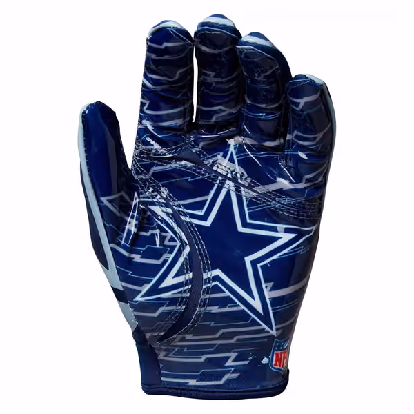 Dallas Cowboys Wilson Youth Stretch-Fit NFL Receivers Gloves (KIDS) view 3
