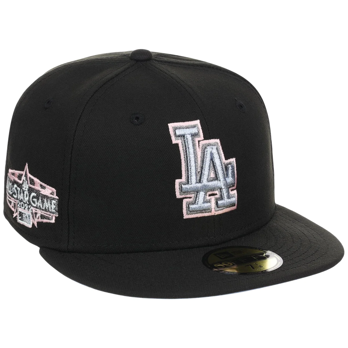 Los Angeles Dodgers MLB Pewter Skies New Era 59FIFTY front view