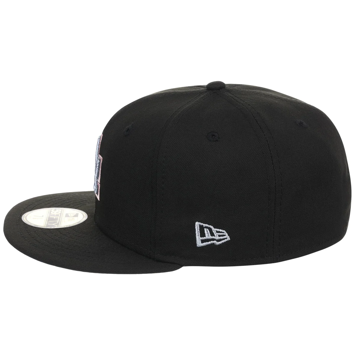 Los Angeles Dodgers MLB Pewter Skies New Era 59FIFTY detail view