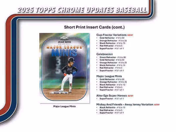 2025 Topps Chrome Update Baseball MLB Mega Box view 7