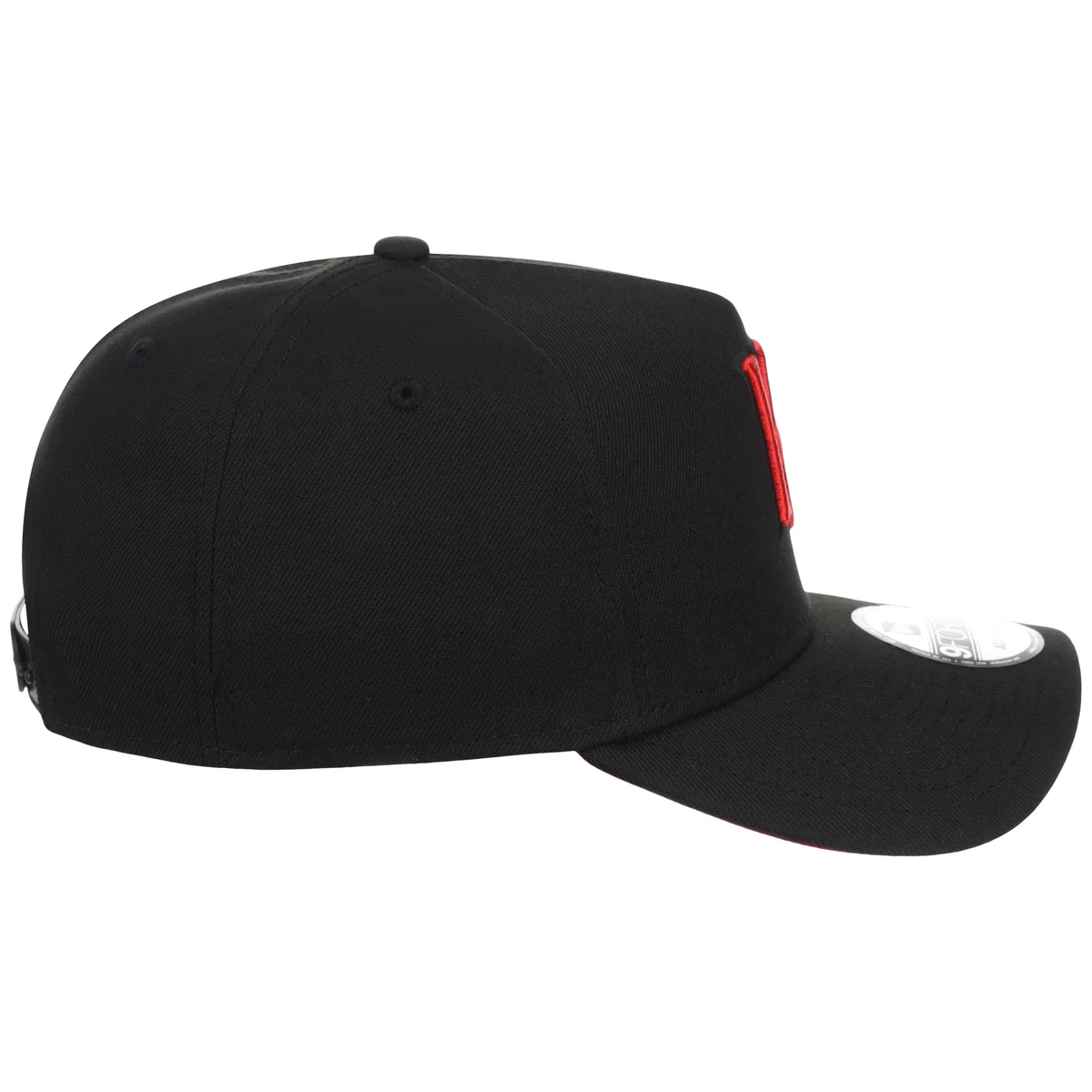 Kansas City Royals MLB Black x Red FASHION CORE New Era 9FORTY A-Frame detail view