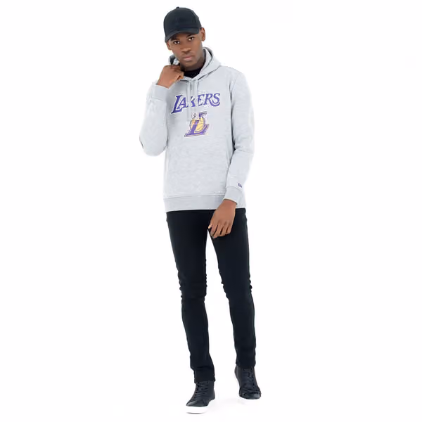 Los Angeles Lakers Team Logo New Era Hoodie NBA Sweatshirt view 5
