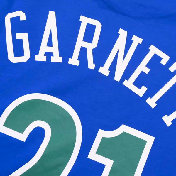 Kevin Garnett #21 Minnesota Timberwolves Mitchell & Ness NBA Tee Blue view 3