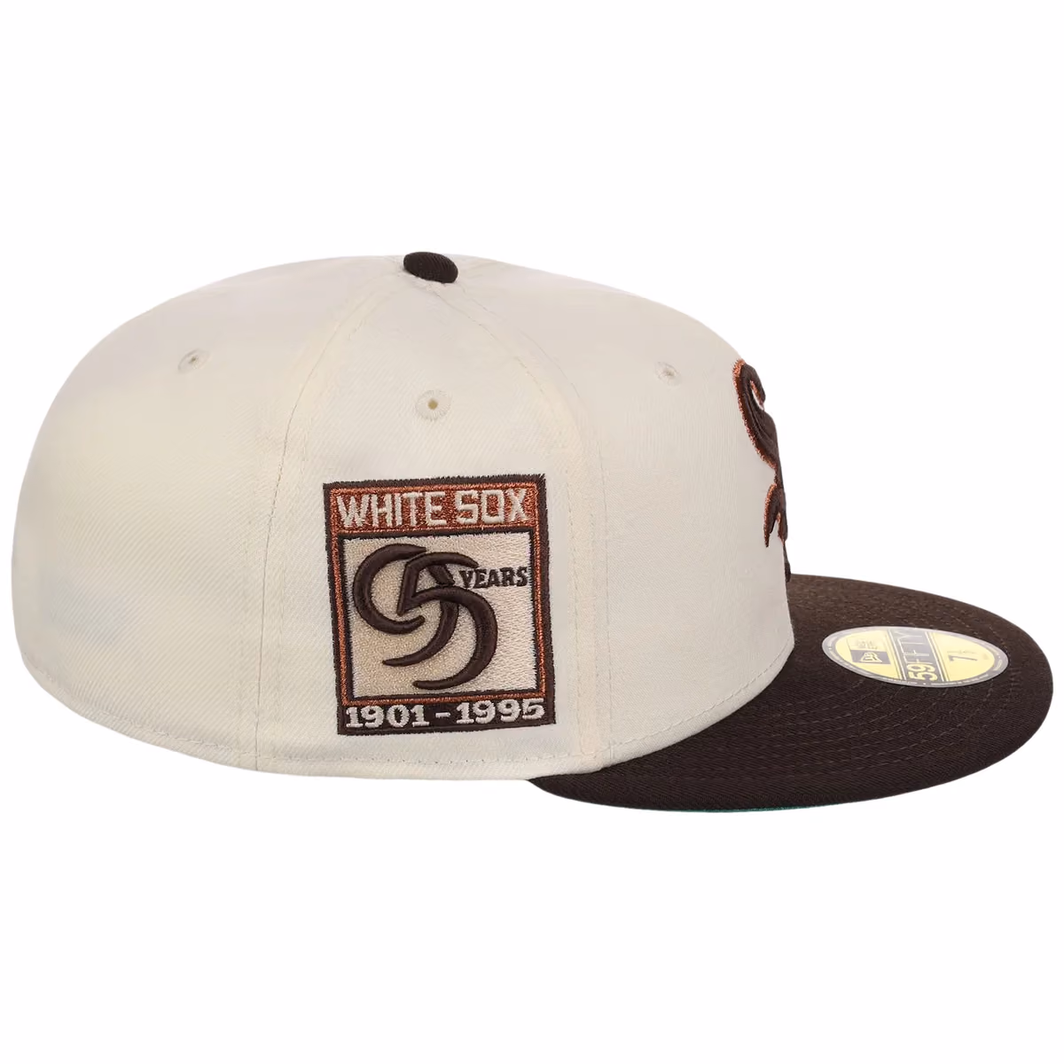 Chicago White Sox MLB Walnut Reserve New Era 59FIFTY detail view