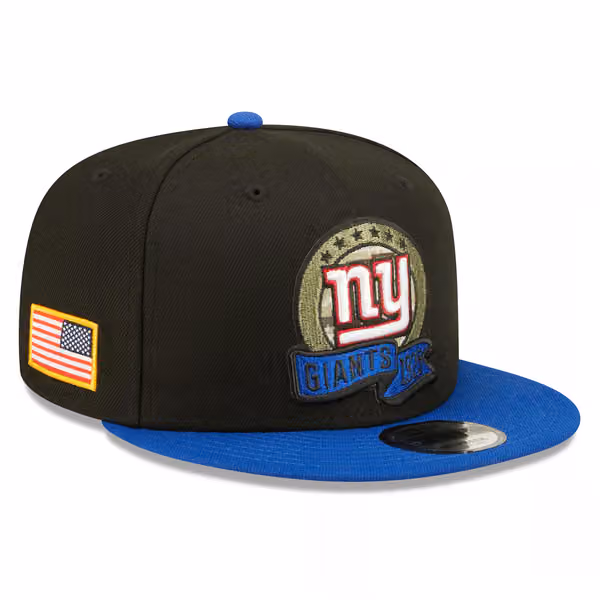 New York Giants 2022 NFL On-Field Salute to Service New Era 9FIFTY Snapback Cap product photo