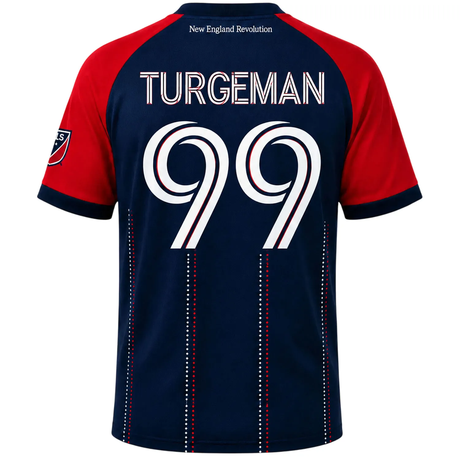NE Revs Navy Jersey Turgeman – Vibrant Fan Tribute Player Series