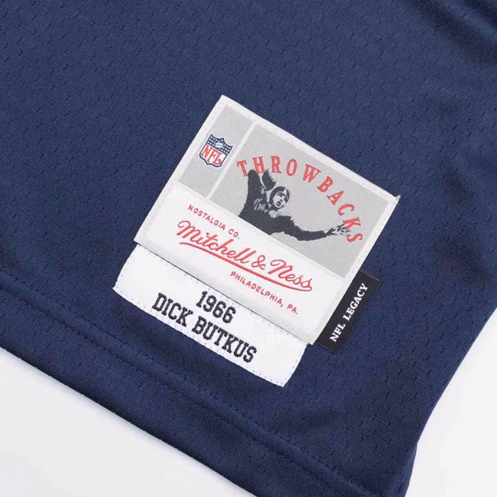Dick Butkus #51 Chicago Bears Mitchell & Ness Throwback NFL Jersey Navy view 3