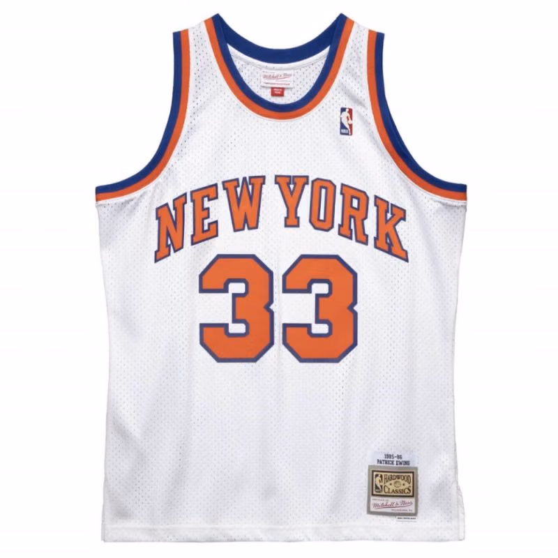 Patrick Ewing #33 New York Knicks 1985-86 Swingman NBA Jersey White view 1