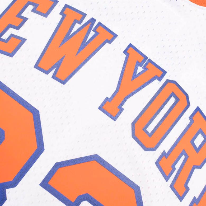 Patrick Ewing #33 New York Knicks 1985-86 Swingman NBA Jersey White view 4