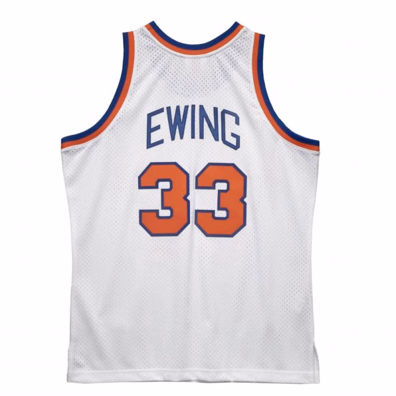 Patrick Ewing #33 New York Knicks 1985-86 Swingman NBA Jersey White view 2