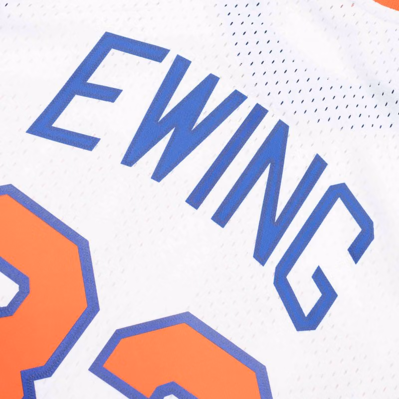 Patrick Ewing #33 New York Knicks 1985-86 Swingman NBA Jersey White view 5