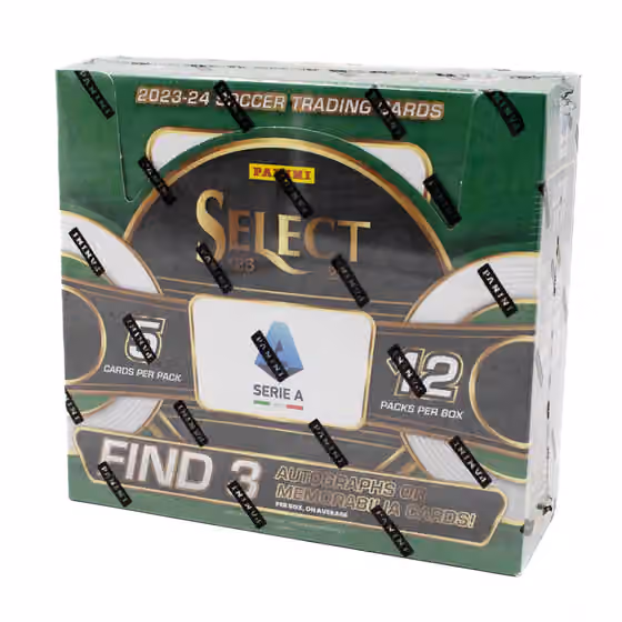 2023/24 Panini Select Serie A Soccer Hobby Box view 1