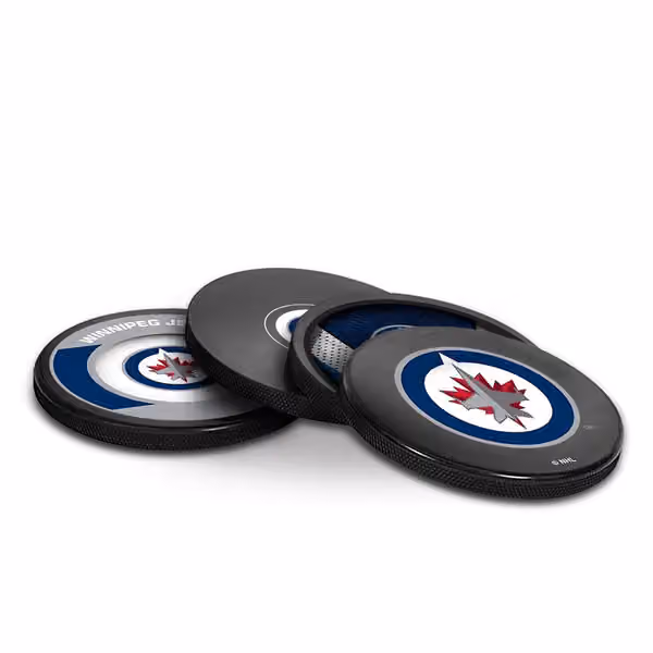 Winnipeg Jets NHL Puck Coasters (Set of 4) view 2