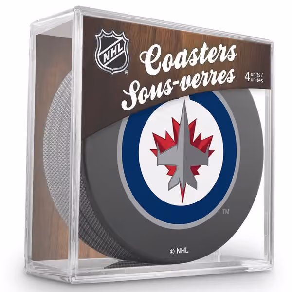 Winnipeg Jets NHL Puck Coasters (Set of 4) view 1