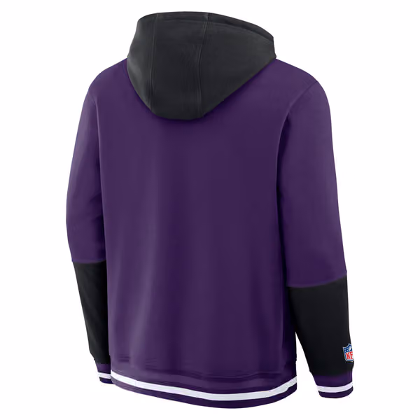 Baltimore Ravens Foundation NFL Hoodie Purple view 3