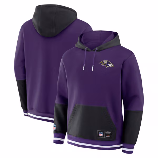 Baltimore Ravens Foundation NFL Hoodie Purple view 1