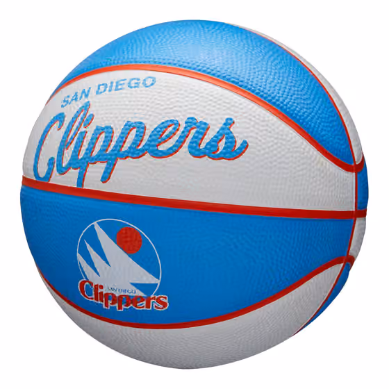 San Diego Clippers NBA Retro Wilson Mini Basketball (Size 3) view 4