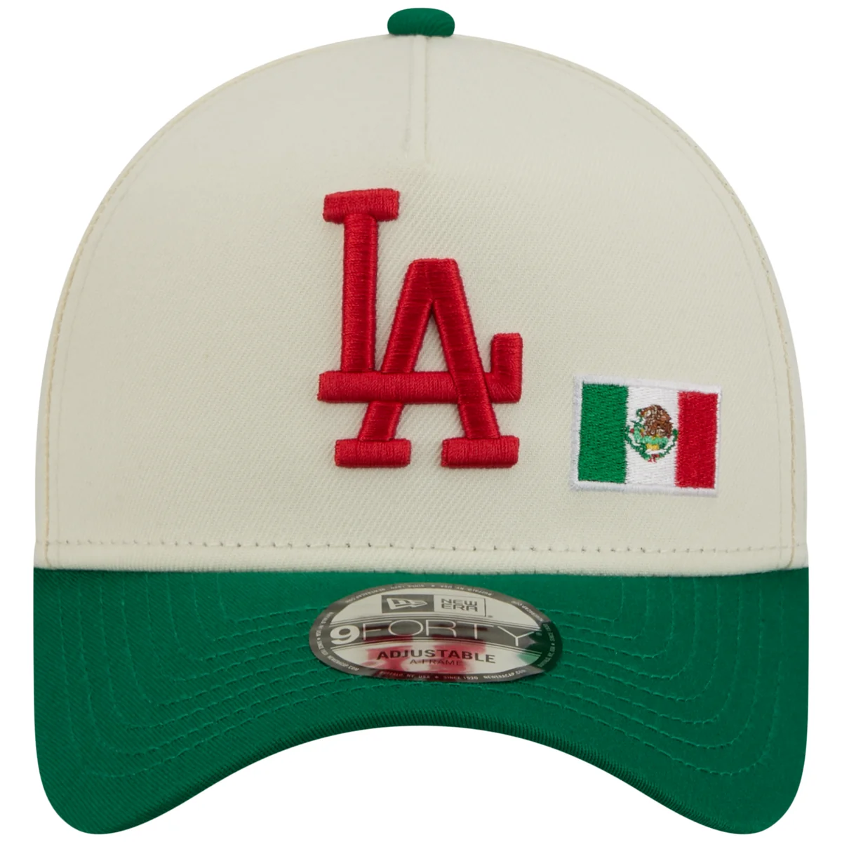 Los Angeles Dodgers Los Angeles Crown the City - MX Flag - Chrome/Green New Era 9FORTY detail view