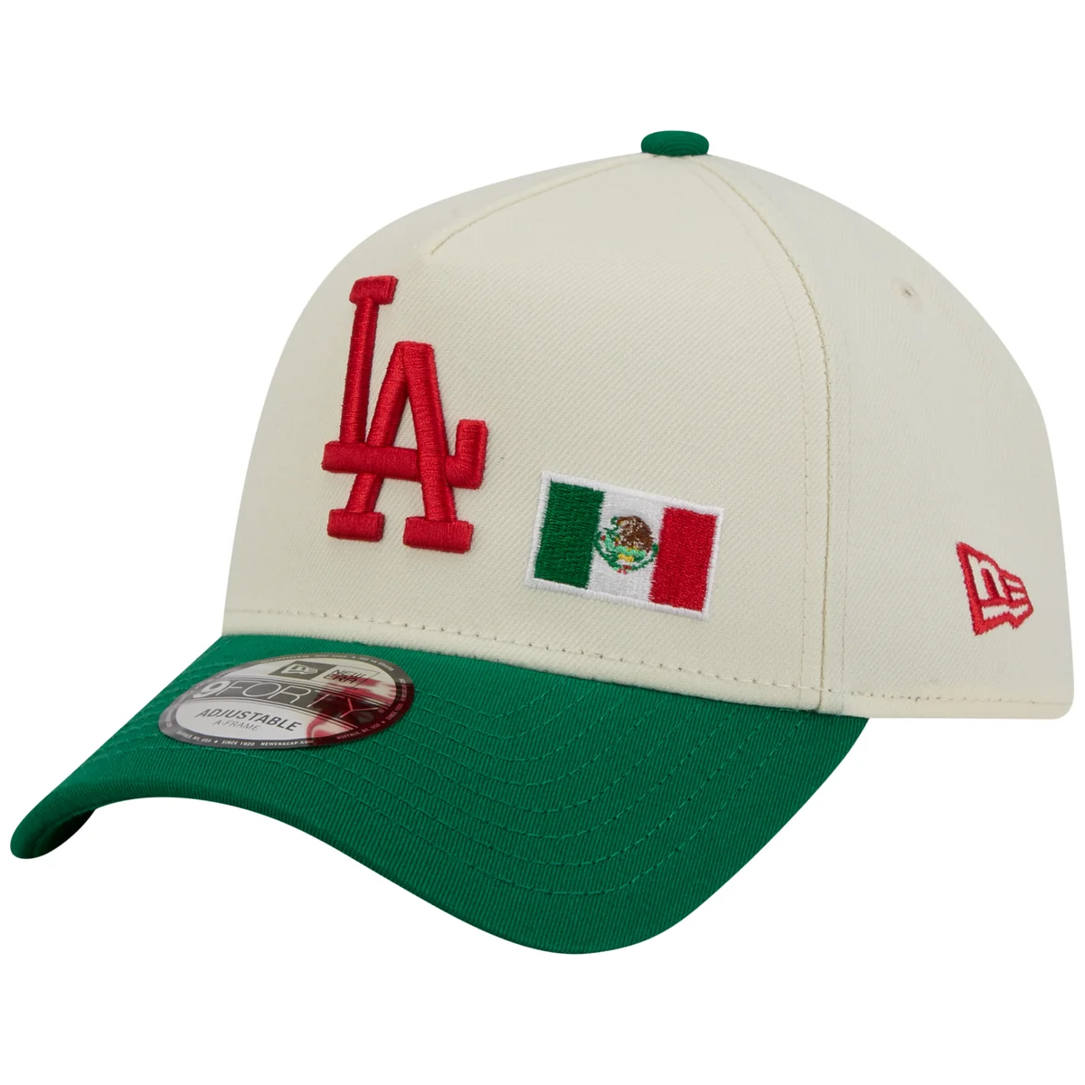 Los Angeles Dodgers Los Angeles Crown the City - MX Flag - Chrome/Green New Era 9FORTY detail view