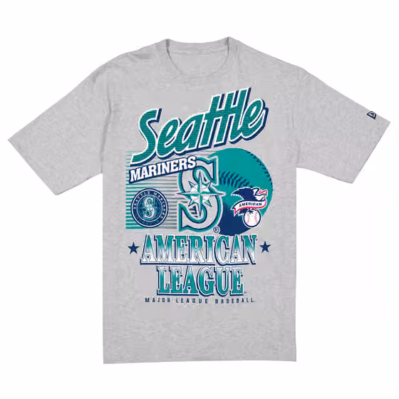 Seattle Mariners Sport Classics Oversized MLB T-Shirt Gray view 1