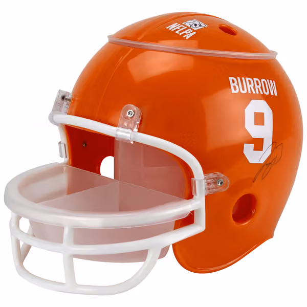 Joe Burrow #9 Cincinnati Bengals NFLPA Snack Helmet (incl. Team Sticker-Set) view 1