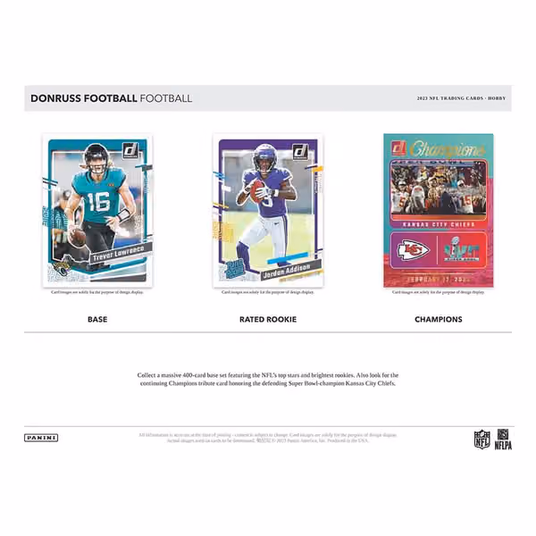2023 Panini Donruss NFL Football Hobby Box view 2