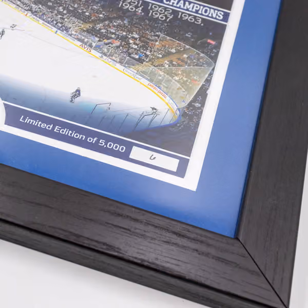 Toronto Maple Leafs 13-Time Stanley Cup Champions Bronze Coin Framed NHL Photo view 3