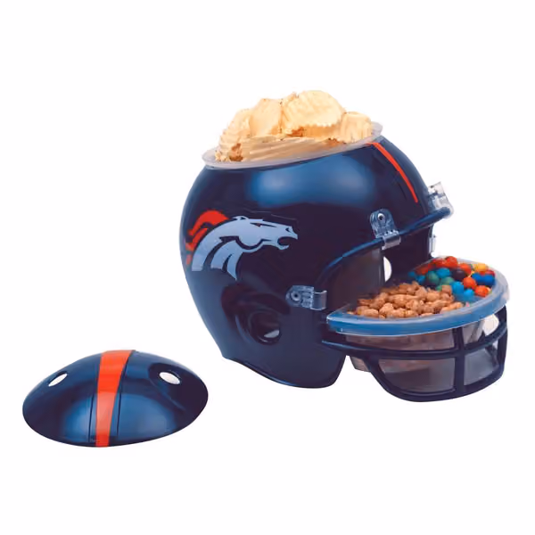 Denver Broncos Football NFL Snack Helmet view 1