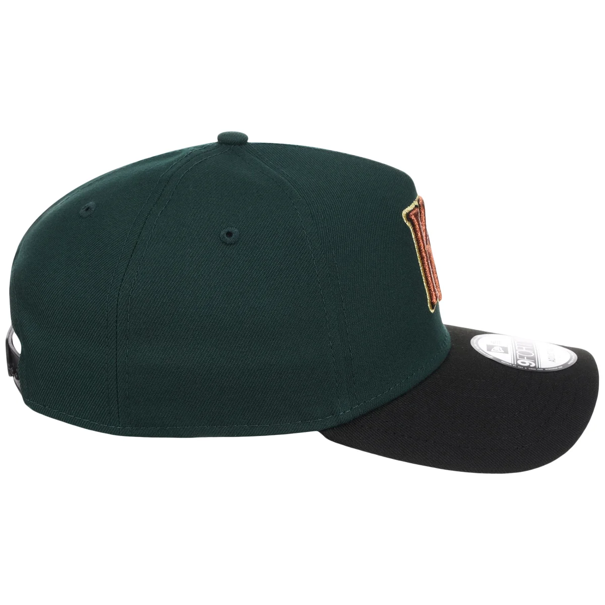 Kansas City Royals MLB Dark Green x Black FASHION CORE New Era 9FORTY A-Frame detail view