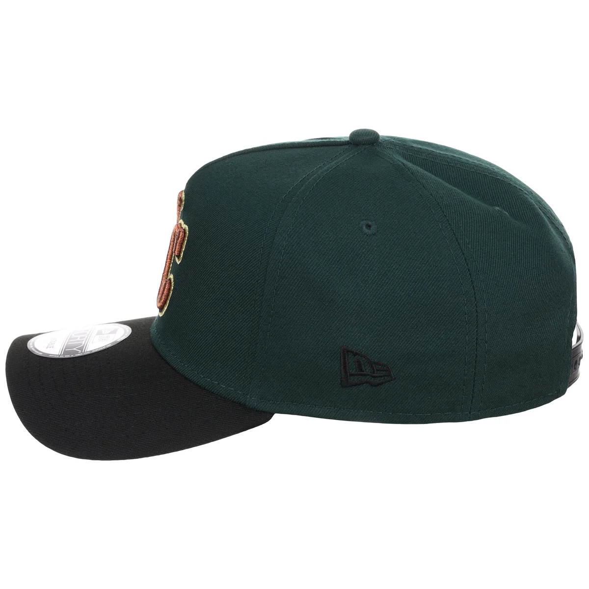 Kansas City Royals MLB Dark Green x Black FASHION CORE New Era 9FORTY A-Frame detail view