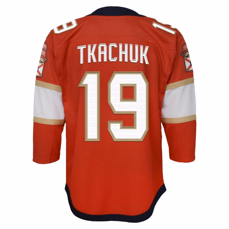 Matthew Tkachuk #19 Florida Panthers Premier NHL Jersey Red (YOUTH) view 3