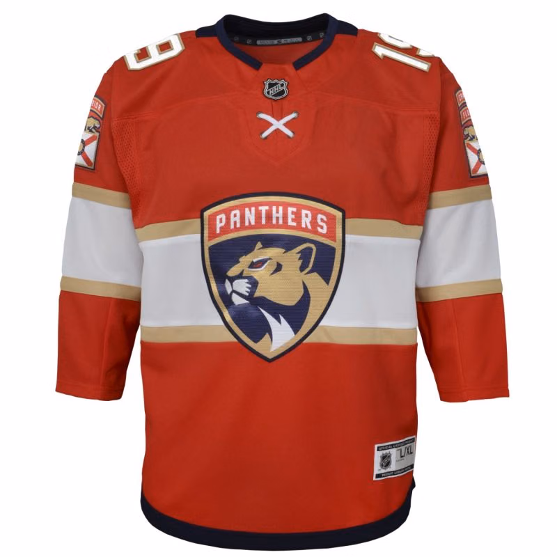 Matthew Tkachuk #19 Florida Panthers Premier NHL Jersey Red (YOUTH) view 2