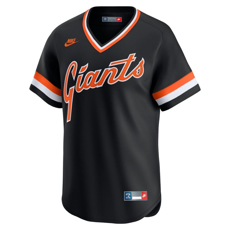 San Francisco Giants Cooperstown Limited MLB Jersey Black view 1