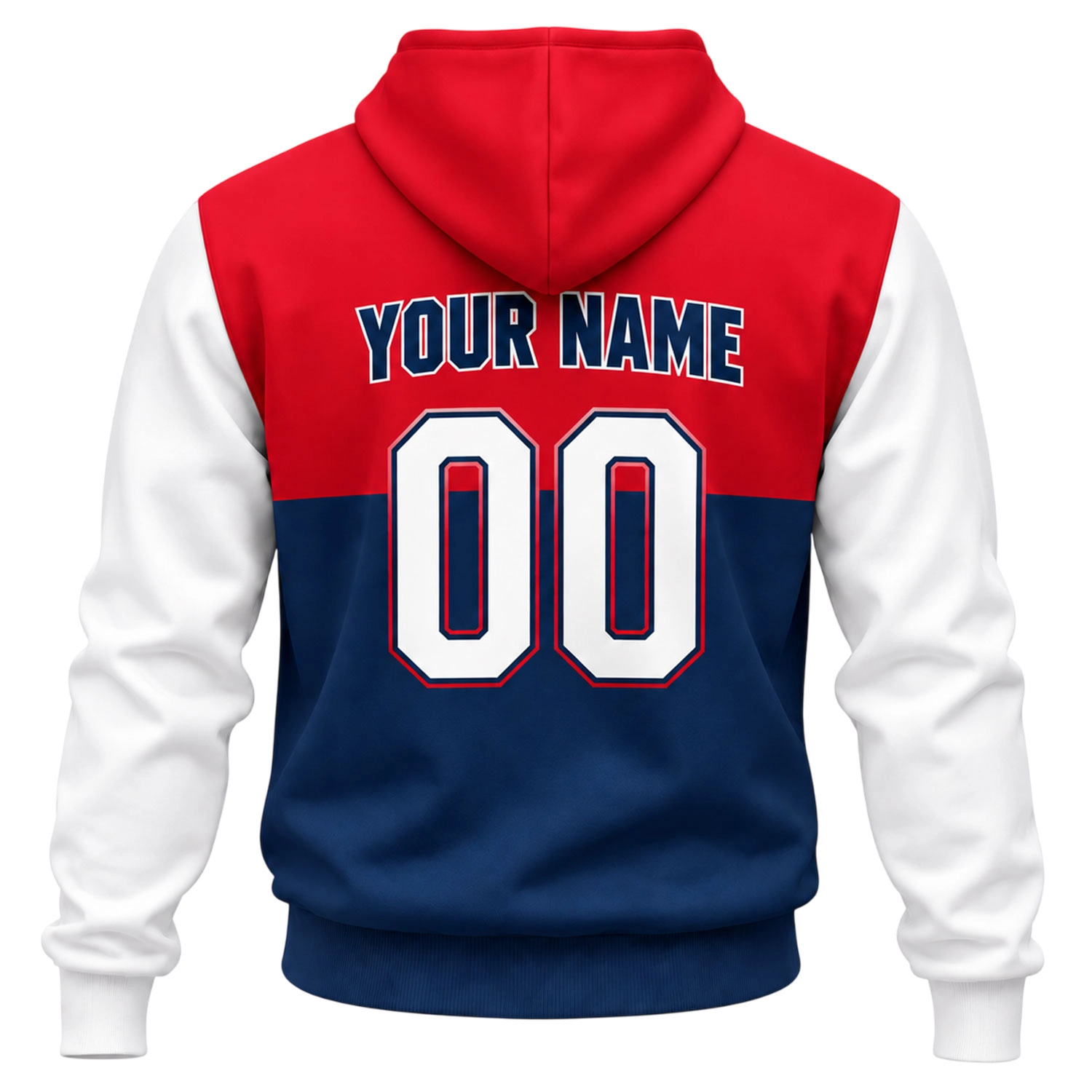 Minnesota Twins Custom Hoodie Bold Red Navy Colorblock