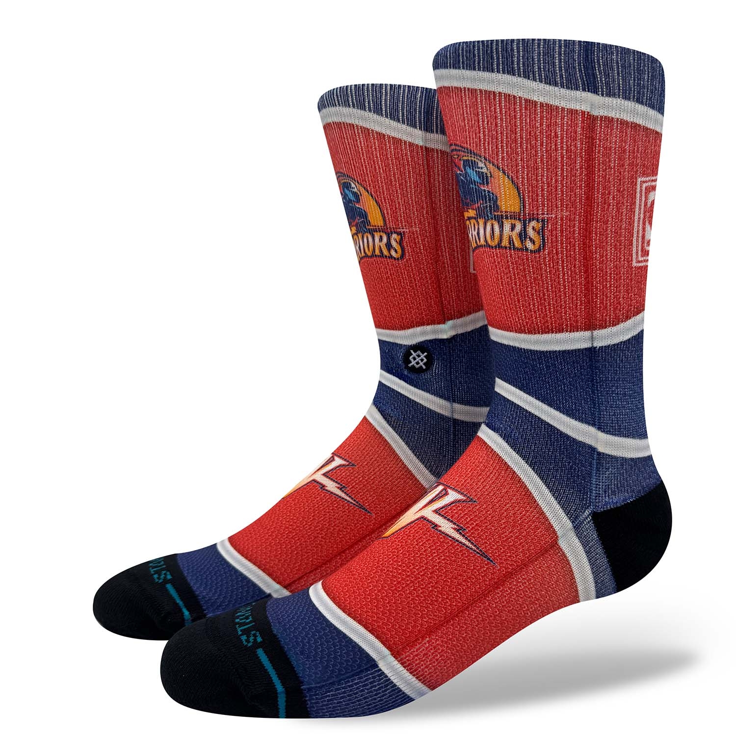 Golden State Warriors Classic Mini Ball Stance Crew Socks view 1