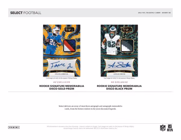 2024 Panini Select Football NFL H2 Box view 3