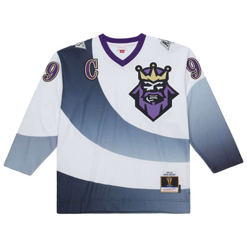 Wayne Gretzky #99 Los Angeles Kings 1995-96 Premium Power Play NHL Jersey White view 2